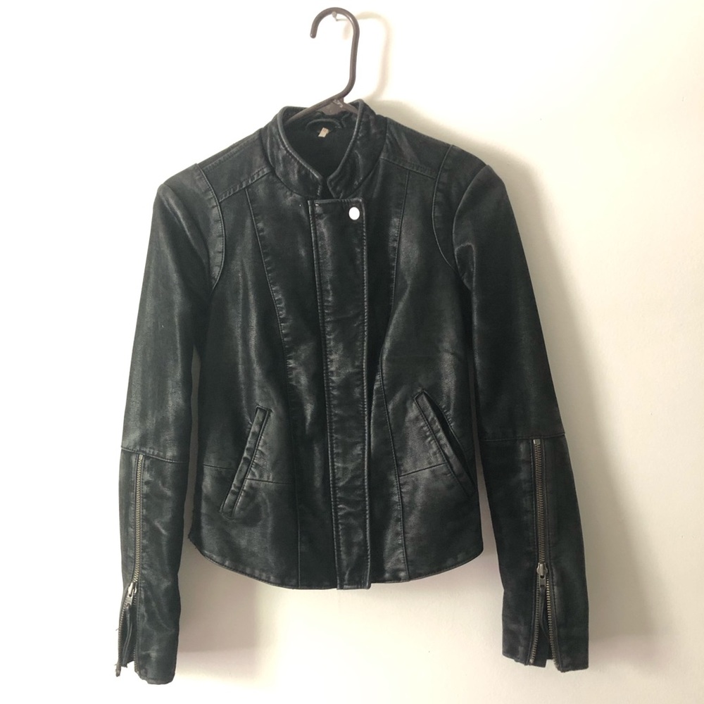 Free People Vegan leather/suede/heavenly jacket